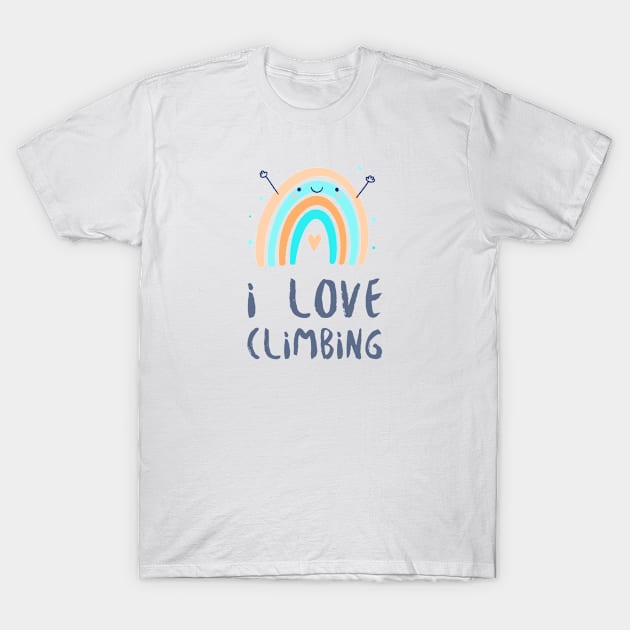 I love Climbing! T-Shirt by Low Gravity Prints